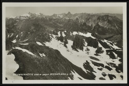 [Schruns] Wormserhütte 2380 m gegen Scesaplana u. Zimba