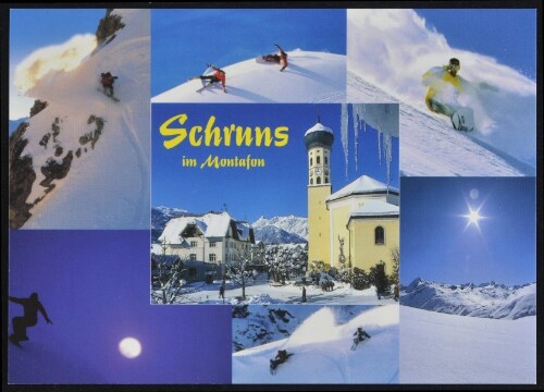 Schruns im Montafon : [Schruns im Montafon gegen Vandanser Steinwand mit Zimba Vorarlberg, Österreich ...]