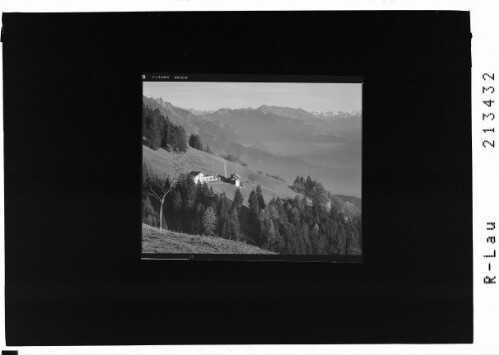 [Dünserberg / Gasthof Enzianhaus mit Blick in's Montafon]