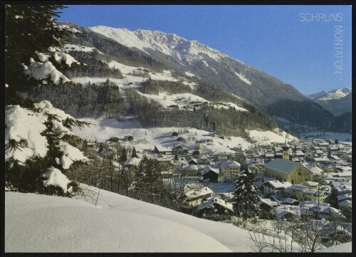 Schruns Montafon : [Schruns im Montafon gegen Hochjoch und Zamangspitze Vorarlberg, Österreich ...]