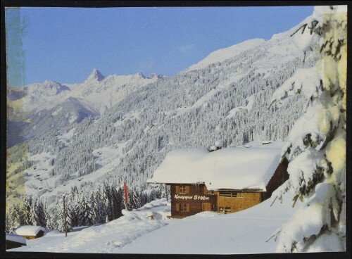 [Silbertal Kristberg] : [Berggasthaus  Knappa-Stoba  am Kristberg, 1450 m A-6780 Silbertal im Montafon Familie Mitterlehner, Tel. 0 55 56/24 80 Vorarlberg, Österreich ...]