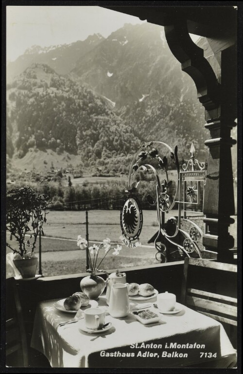 St. Anton i. Montafon : Gasthaus Adler, Balkon