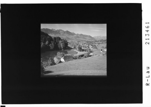 [Bad Schnifis mit Rhätikon und Alpsteingruppe]