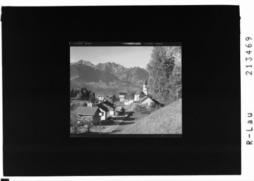[Thüringerberg mit Blick zum Galinakopf und Hechlekopf]
