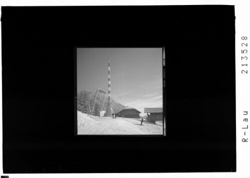 Dünserberg, Skilift und Fersehturm : [Älpele am Dünserberg mit Fersehsender]