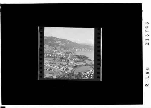 Lochau am Bodensee : [Unterhochsteg und Lochau am Bodensee gegen Pfänder und Bregenz]