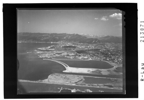 [Hard und Bregenz am Bodensee mit Pfänder und Nagelfluhkette]