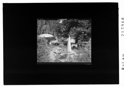 [Gastgarten des Gasthofes Adler in Mäder]