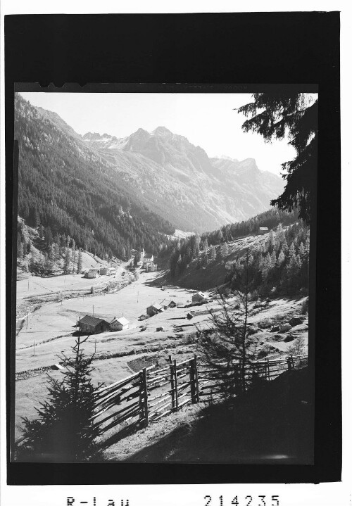 St.Leonhard im Pitztal Tirol : [Kirche in St.Leonhard im Pitztal mit Hundstalkogel und Hohe Geige]