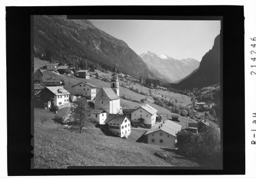 Zaunhof im Pitztal Tirol : [Zaunhof im Pitztal gegen Hundstalkogel - Hohe Geige und Puitkogel]