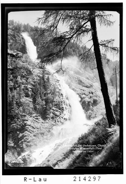 Stuibenfall bei Umhausen Ötztal höchster Wasserfall Tirols