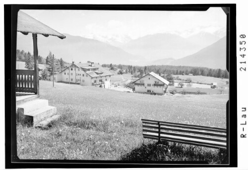 [Hotel Linserhof bei Imst in Tirol mit Blick zum Geigenkamm und zum Kaunergrat]