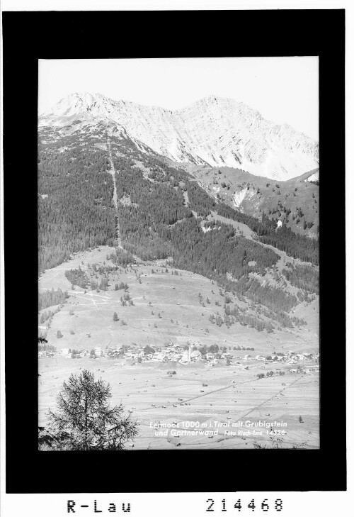 Lermoos 1000 m in Tirol mit Grubigstein und Gartnerwand