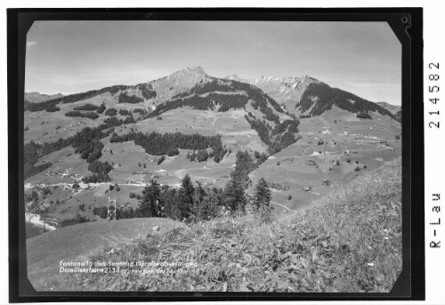 Fontanella und Sonntag im Grossen Walsertal gegen Damülserhorn