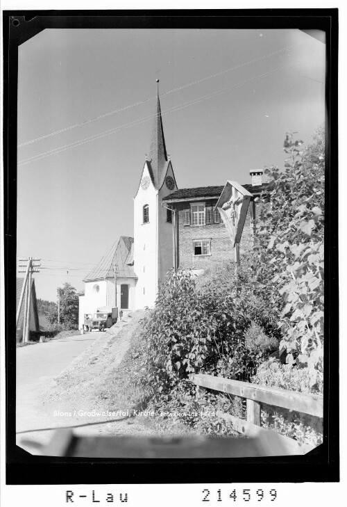 Blons im Grosswalsertal, Kirche : [Pfarrkirche in Blons im Grossen Walsertal]