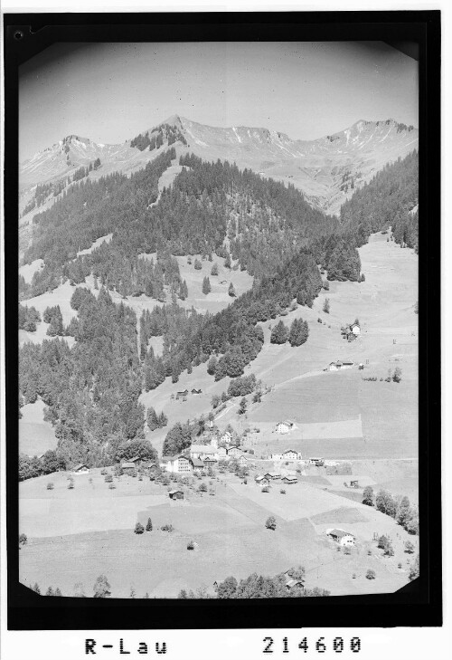 Blons im Grosswalsertal gegen Löffelspitze 1961 m