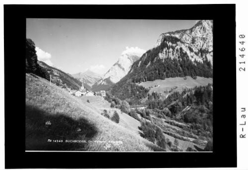 Buchboden im Grossen Walsertal, Vorarlberg : [Buchboden mit Blick zum Rothorn]