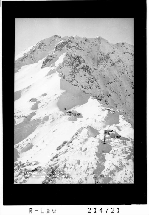 Lermoos / Tirol, Grubigstein 2218 m und Sessellift Bergstation