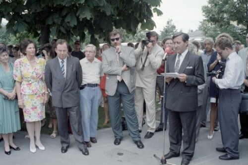 Bundespräsident Klestil, Veranstaltung Bregenzer Promenade und Künstlerpalais Thurn & Taxis