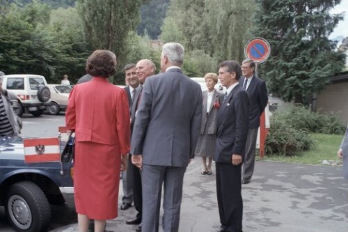 Besuch Bundespräsident Waldheim, Landesgericht Feldkirch