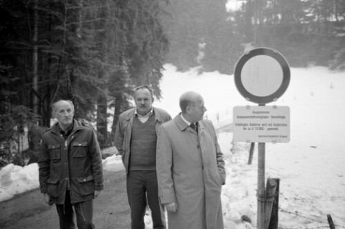 Landesrat Blank, Güterwegetafel in Langen