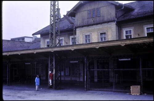 [Bregenz, Bahnhof vor dem Abbruch]