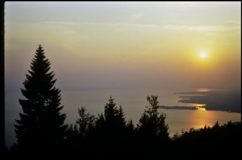 [Bregenz, Abendstimmung im Blick vom Pfänder]