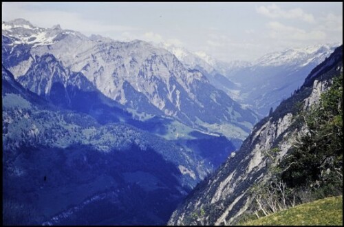 [Dalaas, Blick von Latonsalpe ins innere Klostertal]