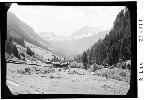 [Im Silbertal / Blick zum Dürre Kopf und Pizzeguter Grat]
