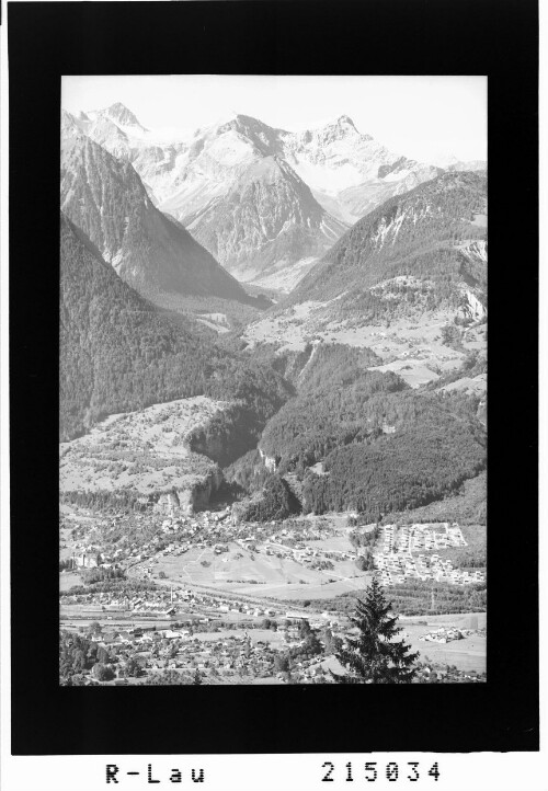 Blick vom Muttersberg ob Bludenz : [Blick vom Muttersberg auf Bürs mit Scesaplana und Panüler]