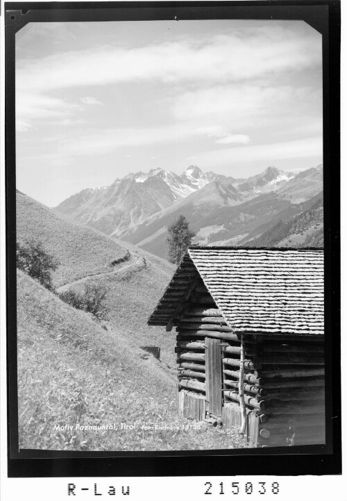 Motiv Paznauntal / Tirol : [Im Paznaun - Blick zur Fatlarspitze und Rugglespitze]