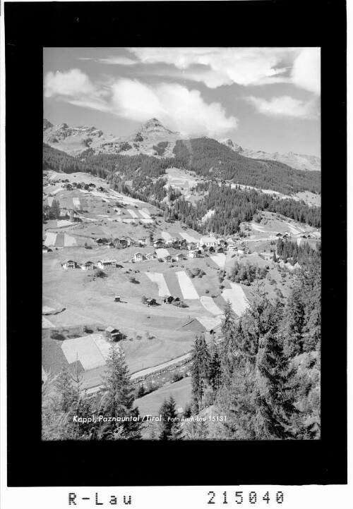 Kappl, Paznauntal / Tirol : [Kappl im Paznaun mit Kapplerjochspitze und Weisskogel]