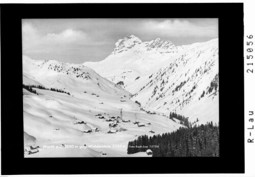 Warth am Arlberg 1500 m gegen Widderstein 2536 m
