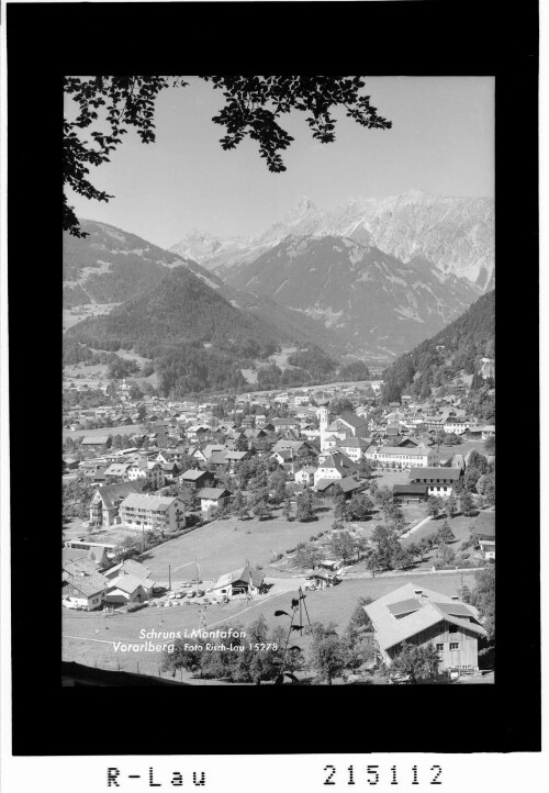 Schruns im Montafon Vorarlberg : [Schruns gegen Saulakopf und Zimba]