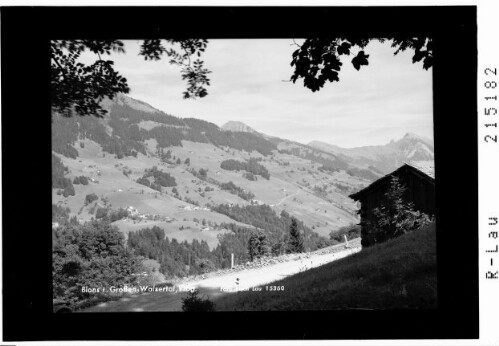 Blons Grosswalsertal : [Blick von Raggal auf Blons im Grossen Walsertal mit Türtschorn und Zitterklapfen]