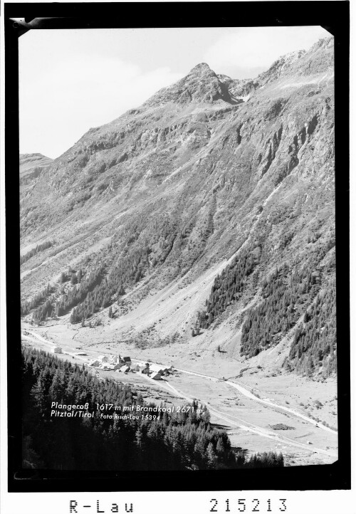 Plangeross 1617 m mit Brandkogl 2671 m, Pitztal / Tirol