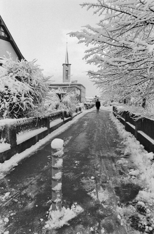 [Lustenau im Winter]