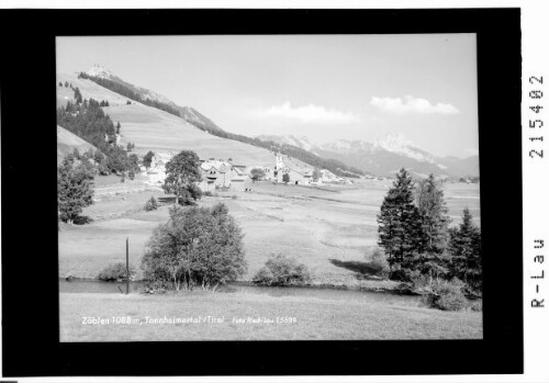Zöblen 1088 m, Tannheimertal / Tirol : [Zöblen mit Tannheimergruppe]