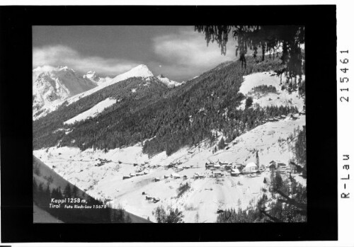 Kappl 1258 m, Tirol : [Kappl im Paznaun gegen Fatlarspitze und Kappler Kopf]