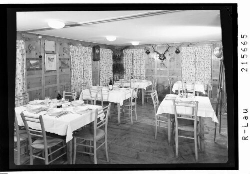 [Speisezimmer im Gasthaus Edelweiss in Trenkwald im Pitztal]