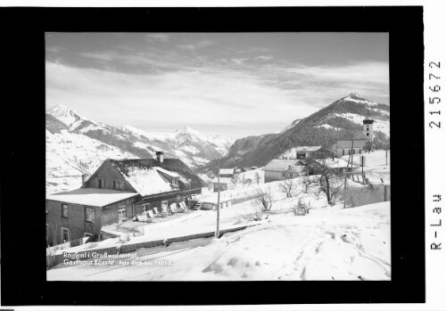 Raggal im Großwalsertal, Gasthaus Rössle : [Gasthaus Rössle in Raggal im Grossen Walsertal gegen Zitterklapfen und Künzelspitze]