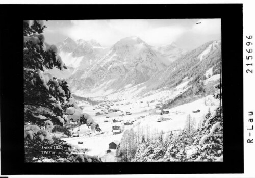 Brand 1050 m gegen Schesaplana 2967 m : [Brand gegen Scesaplana und Panüler]