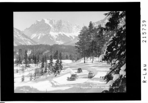 Fernpaßstrasse mit Zugspitze 2963 m