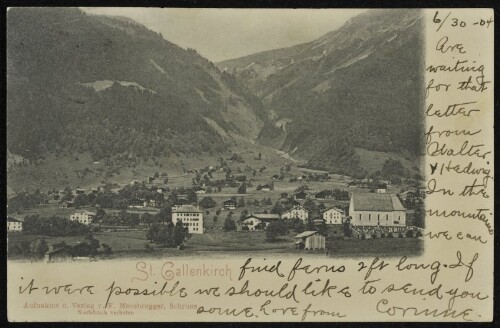 St. Gallenkirch : [Correspondenz-Karte ...]