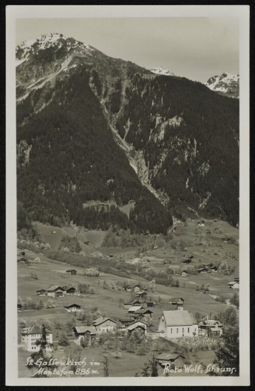 St. Gallenkirch im Montafon 886 m.