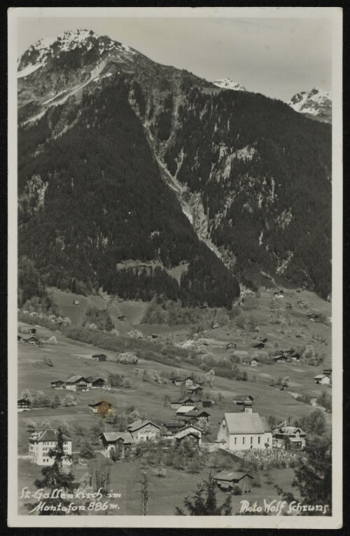 St. Gallenkirch im Montafon 886 m.