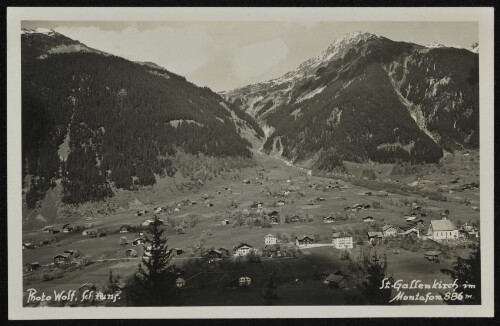 St. Gallenkirch im Montafon 886 m.