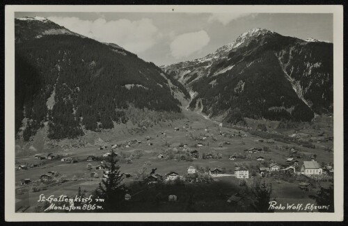 St. Gallenkirch im Montafon 886 m.