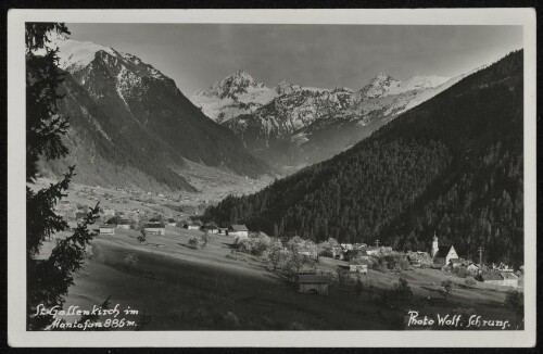 St. Gallenkirch im Montafon 886 m.