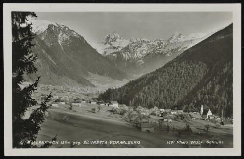 St. Gallenkirch 886 m geg. Silvretta Vorarlberg : [St. Gallenkirch 886 m geg. Silvretta, Vorarlberg ...]